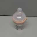 haakaa Gen.3 Natural Glass Baby Bottle 4.2oz/120ml - Wide Neck Anti-Colic Slow Flow Nipple for 0M+ Breastfed Baby, Newborn Registry Essentials,BPA-Free - 1 PK (Peach)