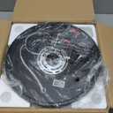 Black Flush Mount Ceiling Light Fixtures, 2-Light Ceiling Mount for Farmhouse with Seeded Glass Lampshade, Industrial Flush Mount Light Fixture Farmhouse for Hallway, Kitchen, Entryway and Foyer