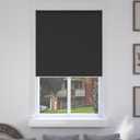 MYshade 100% Blackout Roller Shades Cordless for Windows - Thermal Insulated UV Protection Room Darkening Blinds, Easy Install for Home, Bedroom, Living Room, Office (31" W x 72" H,Black