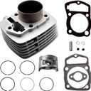Cylinder Piston Gasket Rings Kits Compatible with Honda XR200R 1981-2002 with Honda XR200 1980-1984, 63mm Bore