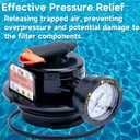 Pressure Relief Valve Replacement for Hayward Pro-Grid DE, Swimclear, Swim Clear Pool Cartridge Filter C2020 C2025 C3025 C4025 DE3620 DE4820 DE6020 DEX2420MAR2 Air Relief Parts