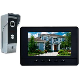 Wired Video Intercom System, 7 Inches Video Doorbell Door Phone System, HD Camera Kits Support Unlock, Monitoring, Dual-Way Intercom for Villa Home Office Apartment