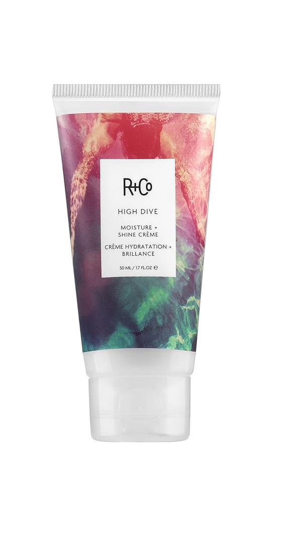 R+Co HIGH DIVE Moisture + Shine Crme Travel Hydrating & Glossy Hair Cream, Adds Softness & Manageability, All Hair Types