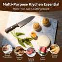 Kota Japan White Marble 12" X 16" Pastry & Cutting Board - Stay-Cool Natural Non-Stick Stone Surface for Dough Rolling, Pizza, Cake and Pie Making - Cheese & Charcuterie Tray Kitchen Countertop Slab