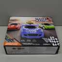 Slot Car Race Track Sets with 4 High-Speed Racing Car, Battery or Electric Race Car Track for Boys and Kids, Dual Racing Game Lap Counter Circular Overpass Track, Gifts Toys for Boys Kids Age 6 7 8-12