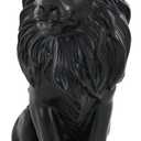 12" Crown Lion King Statue Decor, The King of Beasts - Statue Decoration for Home/Study/Living Room, Great Collectible Figurines, Best Gift for The Man,Iarge Size White Golden Color