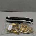 Heavy Duty Hose Crimper - 5 Dies Included, Air Hose Crimper with (50PK) 0.593" ID x 1" F7326 Ferrules & (50PK) 0.656" ID x 1" F7328 Ferrules for 1/4", 5/16", 3/8" PVC & Rubber Hoses