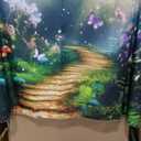 Imirell Fairy Tale Backdrop 7Wx5H Feet Enchanted Woodland Green Spring Butterfly Flower Yellow Brick Road Polyester Fabric Princess Magic Photography Backgrounds Photo Shoot Decor Props Decoration