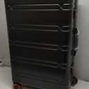 Tmore Aluminum Frame Luggage with Spinner Wheels, with TSA Locks Hard Shell Suitcase, Business 20" Black