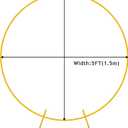 Fomcet 5FT Wedding Arch Gold Metal Round Backdrop Stand Circle Balloon Arch Frame Wedding Arches for Ceremony Birthday Party Baby Shower Anniversary Graduation Decoration
