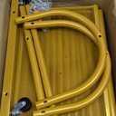 Heavy Duty Clothing Rack with Wheels,Modern Garment Rack with 3 Metal Shelves, 71.8Inches Display Rack for Hanging Clothes, Hanging Rod for Small Space,Gold