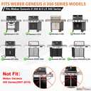 6788 Full Size Griddle for Weber GS4 Genesis II 300 Series Gas Grills, Flat Top Grill Griddle Insert with Handles for Weber Genesis II E310 E330 S315 EX315 SX335 EX335 Series Gas Grill, Carbon Steel