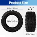 2 PCS 100/65-6.5 Tire Tubeless, 11 Inch Scooter Tires for VSETT 11+/Zero 11X/Dualtron/Thunder/Speedual Plus, Non-Slip Tubeless Off-Road Electric Scooter Tire.