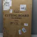 30 x 20 Extra Large Cutting Board, Turkey Carving Board Bamboo Meat Cutting Boards for Kitchen with Juice Groove and Handles Heavy Duty Charcuterie Board, 4XL, Empune