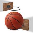 2 x Wall Mounted Basketball Hoops, Made of Solid Wood and Metal, can be Easily Installed, Suitable for Basketball, Soccer, Soccer Display Unit Storage
