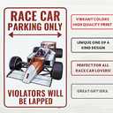 Venicor Race Car Formula 1 Sign - 9 x 14 Inches - Aluminum - F1 Racecar Racing Room Decor for Boys Gifts Decorations Stickers Track Poster Stuff