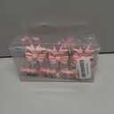 Cute Bow Knot Shower Curtain Hooks Rings, Modern Home Decorativ Rust Resistant Hangers, 12PCS Shower Hooks for Bathroom Shower Rod, Bedroom, Living Room (Bow Pink)