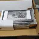 TV Stand with Mount, Fabric Dresser with 6 Drawers for 32/45/55/60/65/75 inch TVs, Black Dresser Entertainment Center, Modern Media TV Console Table