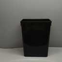 Hardware Resources Plastic Trash Can - Indoor Garbage Bin for Kitchen, Home, Office & Commercial Use - Large Waste Disposal Tub - Compatible with Pull-Outs & Frames - 35-Quart (8.75-Gallon) - Black 1 Count (Pack of 1) (9-7/16" wide x 14-1/2" deep x 18" tall)