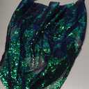 SweatyRocks Women's Plus Size Sparkle Sequin Tops Draped Cowl Neck Sexy Going Out Crop Halter Top, XL