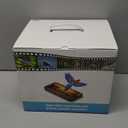 LPDISPLAY Red Attraction Bird Feeder with Camera, AI Identify Bird Species, Camera Bird Feeders for Outside with Solar Pannel, Motion Detection & Built-in Microphone & APP Notification Bird Watcher