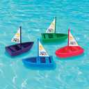 Fun Express Jesus Loves Me Toy Boats 12 Pack - Christian Gifts for Kids Bulk Prizes for Classroom Treasure Box | Sunday School Supplies & VBS Religious Party Favors | Plastic Boats for Church Rewards