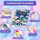 Planner 2026-2027, 18 Month Weekly and Monthly Academic Planner, Jan. 2026 - Jun. 2027, 9" x 11.6" A4 Large Hardcover Calendar Planner with Page Tabs, Separator Page, Inner Pocket, Bookmark, Stickers, Sticky Note Set