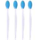 4 Pcs Cat Grooming Brush for Chin Acne & Blackhead Removal | Silicone Double-sided Tool for Acne Treatment, Blue