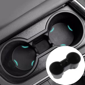 Car Cup Holder Insert Compatible with Cadillac XT5 XT6 CT4 2020-2025 TPE Removable Center Console Cup Holder Storage Box Interior Accessories