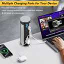 Pop Up Electrical Outlet for Countertop, Recessed Power Strip with 3 AC Outlet & 2 USB Ports,80mm Hole Pull Pop Up Socket Hidden Outlets, Pop Out Power Outlet for Kitchen Counter Conference Desk