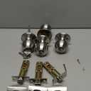 BESTTEN 4 Pack Door Knob with Lock and Key, Keyed Different Entry Door Knob, for Entrance and Front Door, Satin Nickel