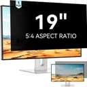 Mamol 19 Inch Computer Privacy Screen Filter for 5:4 Widescreen Monitor, Removable Eye Protection Anti Glare Spy Blue Light Filter Privacy Shield, Anti Scratch Screen Protector Film 19 In