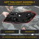 Dasbecan Driver Left Side Tail Light Assembly Compatible with 2014-2016 Mercedes Benz W212 E Class E250 E300 E350 E400 E550 E63 Rear Lamp Outer w/Led Bulbs Replaces# 2129061303 MB2804112