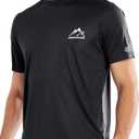 NORTHYARD Men's UPF 50+ Sun Protection Shirts Swim SPF UV Quick Dry Short Sleeve T-Shirts for Athletic Fishing Rash Guard Size 3XL