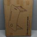 Laptop Bed Desk, Foldable Lap Desk, Portable Lap Table, Laptop Stand with Cup Holder & Tablet Slot & Lifting Handle for Working Writing Drawing & Eating - Pink