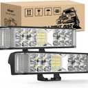 Nilight Side Shooter LED Light Bar / Pods 2PCS 6.5 Inch 60W Flood Spot Beam Combo Fog / Driving Light Work Light for Truck ATV UTV Boat