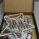 FUNIAO Outdoor Christmas Star Lights 320 LED Waterfall Christmas Tree Lights 8 Lighting Modes Outdoor Christmas Decorations Star String Lights for Outside Tree Wall Yard Xmas Wedding Party (White)