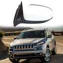 Driver Side Mirror Assembly Fit for 2016-2021 Jeep Cherokee Car Accessories Side Mirror Replacement Rearview Mirror Accessories Electric Adjustment Lens, Heating, Turn Signal Light