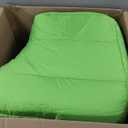 Posh Creations Structured Comfy Seat for Playrooms and Bedrooms, Large Bean Bag Chair, Malibu Lounge, Lime (Soft Nylon - Lime)