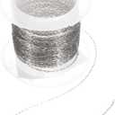 uxcell 16.4 Feet/5 Meter Stainless Steel Curb Chain, 0.8mm Cuban Link Chain, Paper Clip Twisted Links Cross Cable Chains for DIY Jewelry Making Supplies, Silver