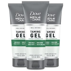 DOVE MEN + CARE Styling Gel 2 count Hair Taming Gel for a Strong Hold Hair Styling Product for Thicker and Healthier Looking Hair 7 oz