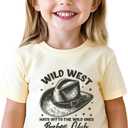 Toddler Cowgirl Shirt for Girls Western Shirts Cow Girl Clothes Horse Graphic Tee Short Sleeve Cotton Summer Outfit 2-8 Years