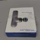 Morelax Mini Massage Gun Portable Deep Tissue Muscle Percussion Massager, Electric Handheld Sport Massager with 6 Massage Heads 4 Speed, Best Gift (Almond)