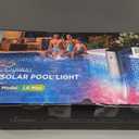 Extra Large Solar Pool Lights for Inground & Above Ground Pools, 80 LED RGBIC Underwater Pool Lights with Remote, Dual-Color Lighting, 10 Colors & 7 Modes, Solar & USB Rechargeable, IP68 Waterproof