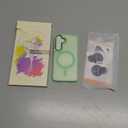 YENAPOON for Samsung Galaxy S25 Case, Matte Magnetic Phone Case with 1 Screen Protector, Support for Magsafe, Translucent Frosted Shockproof Protective Cover for Samsung Galaxy S25, Mint Green | Matte, Magnetic, Support for Magsafe, Translucent, Frosted