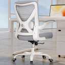 Ergonomic Office Chair - X-Shaped Computer Desk Chairs Comfy, Mesh High-Back Gaming Chair with Adjustable Lumbar Support, Executive Task Chair for Adults, Comfortable for Long Hours (Grey)