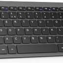 TECKNET 2.4G Wireless Keyboard, Small Wireless Keyboard with Media Hotkeys, Mini Keyboard Compact Wireless Keyboard, 12-Month Battery Life, Compatible with PC, Desktop, Laptop, Smart TV - Grey
