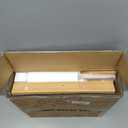 WOWLIVE Corner Bread Box for Kitchen Countertop, Double Layer Bamboo Bread Storage Container, Large Farmhouse Bread box with Acrylic Wavy Door Panel, Under Cabinet Organizer (Natural, Medium)