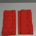 Artoid Mode 2 Pcs Red 3D Xmas Tree Jacquard Christmas Hand Towels for Bathroom, 100% Cotton Soft Absorbent Bathroom Decor Towels, 13.7 x 29.5 Inch