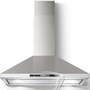 Island Range Hood 36 inch 700 CFM Ceiling Mount Kitchen Hood Vent with Gesture Sensing &Touch Control,Ducted/Ductless Convertible,3 Speeds Fan,4 LED Lights,Stainless Steel,Aluminum Filters